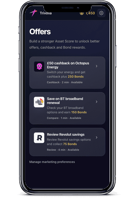 Trivolla cashback offers